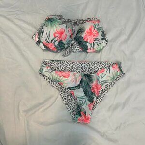 floral bikini reversable